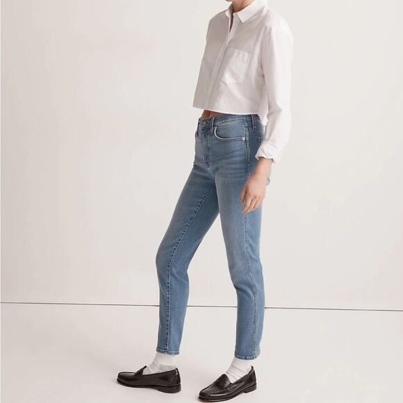 NWT Madewell Mid Rise Stovepipe Jeans - Picture 3 of 13